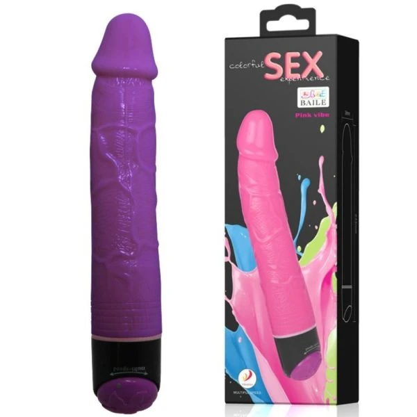 Baile Realistische Vibrator met Aderen en traploze snelheid