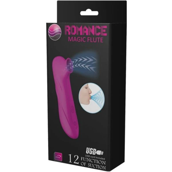 Romance Magic Flute Stimulator van Sucker – Clitoris-zuigmassageapparaat met siliconen