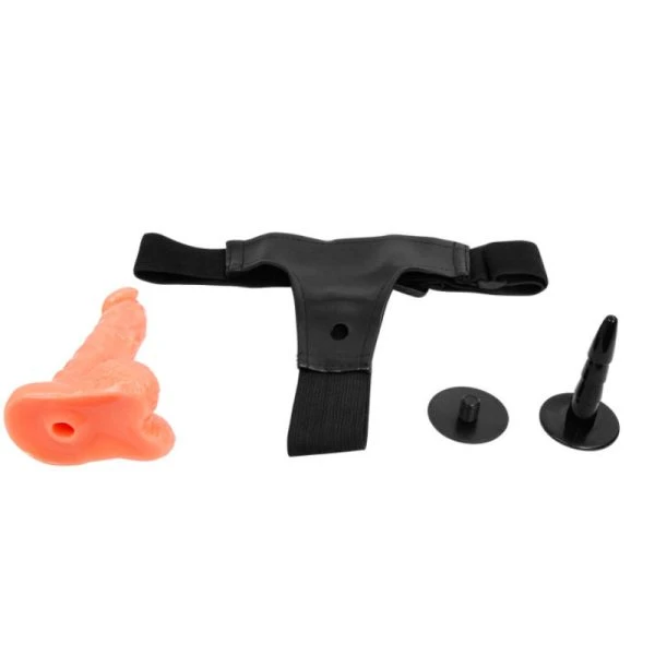 Baile Harness Collection Strap-On Gurt met realistische penis 15,5 cm Baile Harness Collection Strap-On Gurt met realistische penis 15,5 cm
