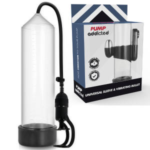 Pump Addicted Transparante Vibrator RX5 Penispomp met Vacuüm Pump Addicted Transparante Vibrator RX5 Penispomp met Vacuüm - Afbeelding 1