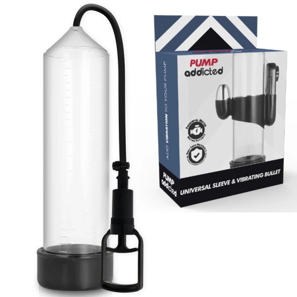 Pump Addicted Transparante Vibrator RX7 Penispomp