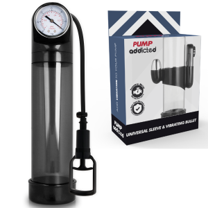 Pump Addicted RX9 Penispomp met kalibrator zwart Pump Addicted RX9 Penispomp met kalibrator zwart - Afbeelding 1