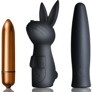 Rocks-off Toy-Set Dark Desire Silhouette met konijnenvibrator en balvibrator