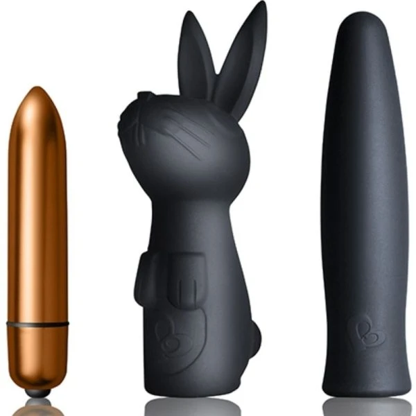 Rocks-off Toy-Set Dark Desire Silhouette met konijnenvibrator en balvibrator