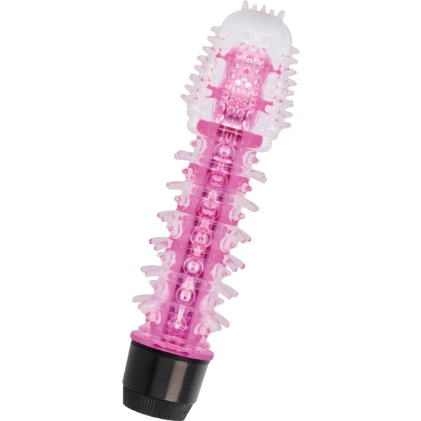 Glossy Jelly-Vibrator Axel in roze, ergonomisch, 14 cm Glossy Jelly-Vibrator Axel in roze, ergonomisch, 14 cm