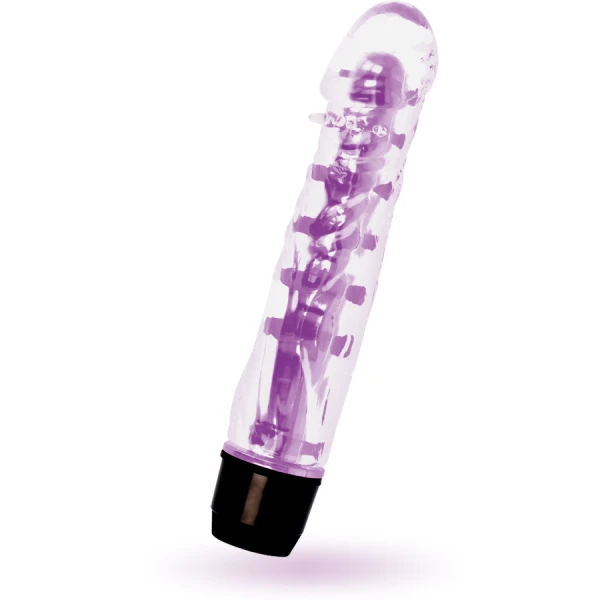 Glossy Jelly-Vibrator Lenny Lila 14 cm