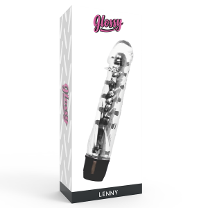 Glossy Lenny Vibrator Zwart, ergonomisch, 14 cm Glossy Lenny Vibrator Zwart, ergonomisch, 14 cm - Afbeelding 4