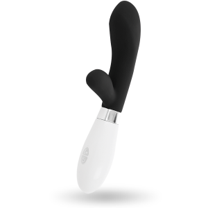 Glossy Jackson Rabbit Vibrator mit Klitorisreizer, Schwarz Glossy Jackson Rabbit Vibrator mit Klitorisreizer, Schwarz – Bild 3