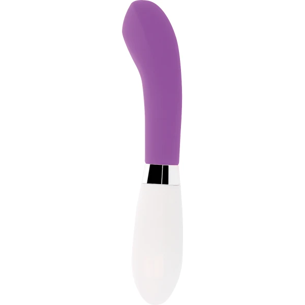 Glossy John Vibrator met gebogen punt en 10 standen, siliconen, paars Glossy John Vibrator met gebogen punt en 10 standen, siliconen, paars