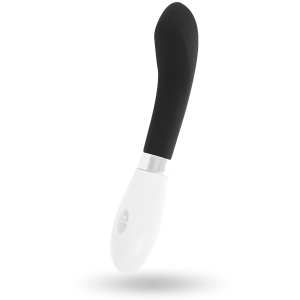 Glossy John Vibrator met gebogen punt, siliconen, 12 cm, zwart Glossy John Vibrator met gebogen punt, siliconen, 12 cm, zwart - Afbeelding 3