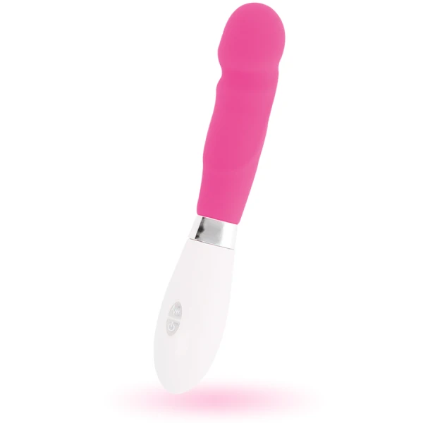 Glossy Paul Vibrator met realistische vorm, siliconen, 12 cm, roze
