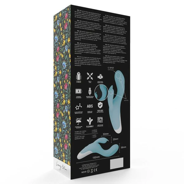 MIA Dresden Vibrator met G-punt- en clitorisstimulatie, Blauw Turkoois