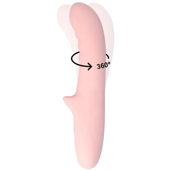 MIA Pisa Vibrator Rotator mit rotierender Kugel, Rosa
