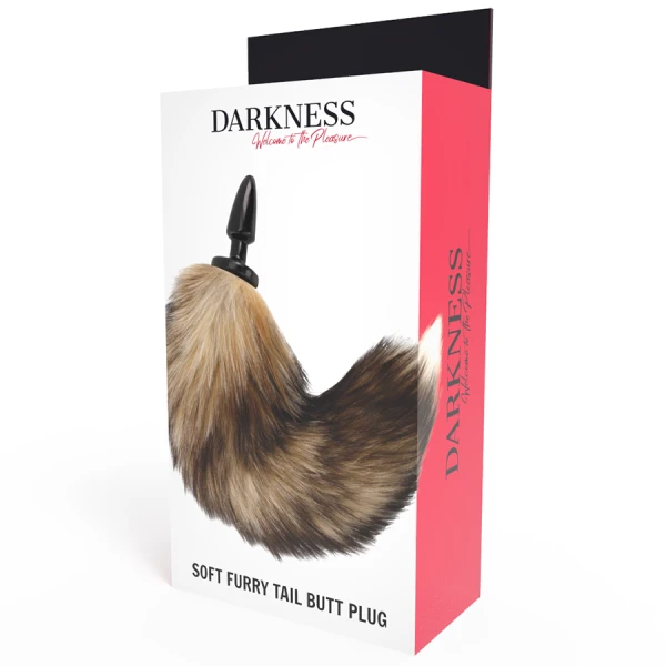 Darkness Anal Siliconen Anaalplug met Staart 10 cm
