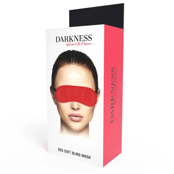 Darkness Bondage Rode Satijnen Oogmasker voor Fetisj en Slaap