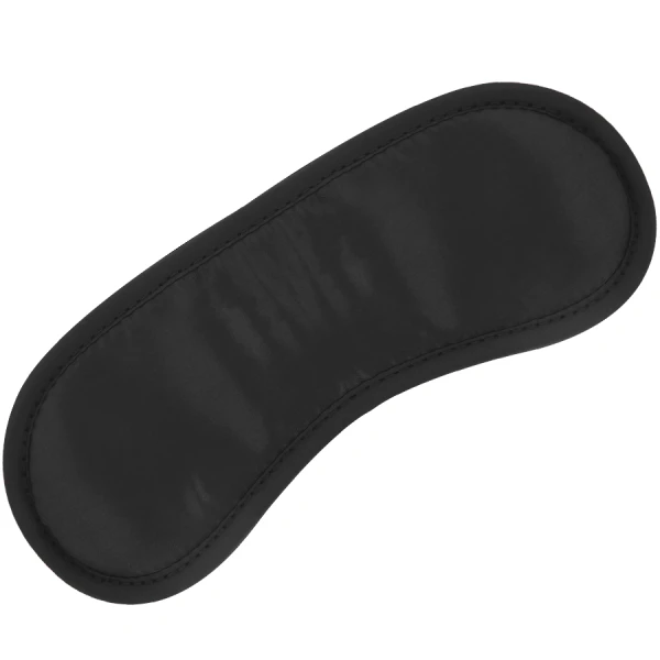 Darkness Bondage rechte zwarte satijnen oogmasker