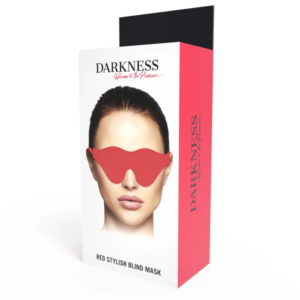Darkness Bondage oogmasker van PVC rood