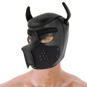 Darkness Neoprenen hondenmasker met afneembare snuit maat M Darkness Neoprenen hondenmasker met afneembare snuit maat M - Afbeelding 4