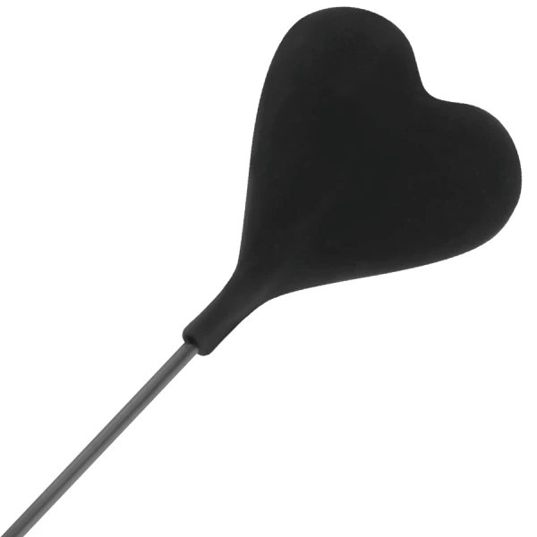 Darkness Sensations schwarze Reitgerte mit Feder 40 cm