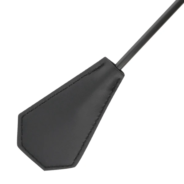 Darkness Sensations schwarze Federpeitsche mit Reitgerte, 48 cm