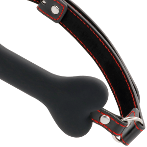 Darkness Bondage Silicone Knebel in botvorm zwart Darkness Bondage Silicone Knebel in botvorm zwart - Afbeelding 3