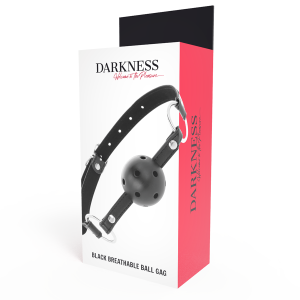 Darkness Bondage Leren Knevel met verstelbare riem, zwart Darkness Bondage Leren Knevel met verstelbare riem, zwart - Afbeelding 4