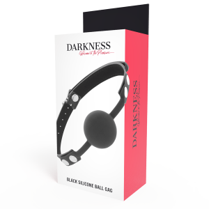 Darkness Bondage Silicone-knevel met leren riem Darkness Bondage Silicone-knevel met leren riem - Afbeelding 4