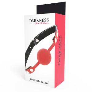 Darkness Bondage Silicone-knevel met leren riemen Darkness Bondage Silicone-knevel met leren riemen - Afbeelding 4