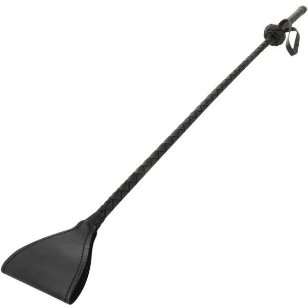 Darkness Sensations zwarte WHIPPER-zweep met PVC-punt