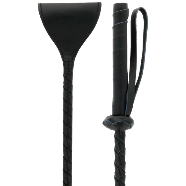 Darkness Sensations zwarte WHIPPER-zweep met PVC-punt