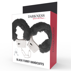 Darkness Bondage Handboeien van zwart metaal met ketting Darkness Bondage Handboeien van zwart metaal met ketting - Afbeelding 3