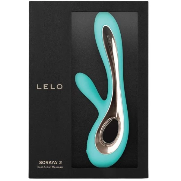 Lelo Soraya 2 Rabbit-Vibrator Aqua, oplaadbaar