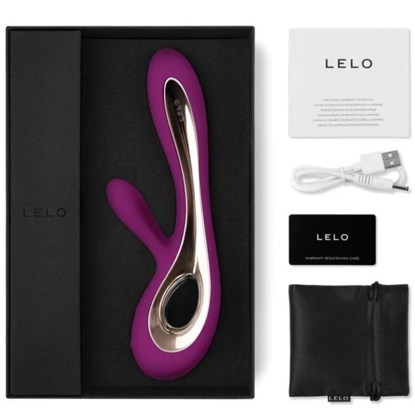 Lelo Soraya 2 Rabbit Vibrator Deep Rose, siliconen, oplaadbaar