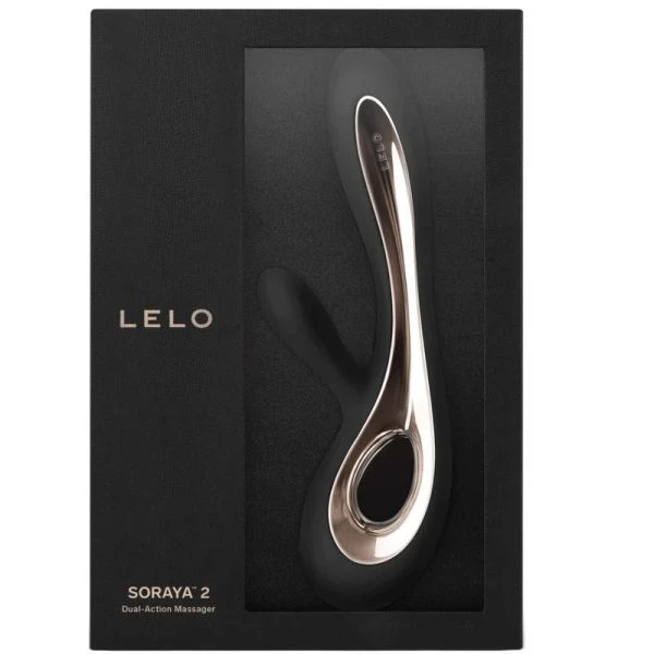 Lelo Soraya 2 Opgelegde Vibrator met G-Punt Stimulator, Zwart