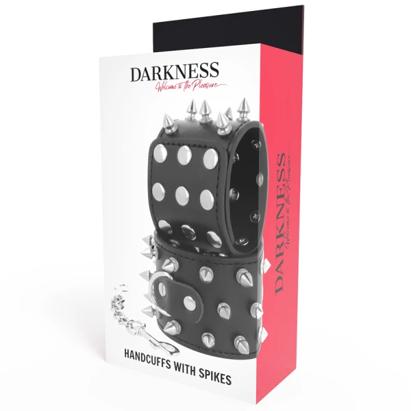 Darkness Bondage Handschellen mit Spikes, schwarz