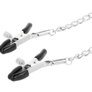 Darkness Sensations Nippelklemmen met ketting van nikkelvrij roestvrij staal Darkness Sensations Nippelklemmen met ketting van nikkelvrij roestvrij staal - Afbeelding 2