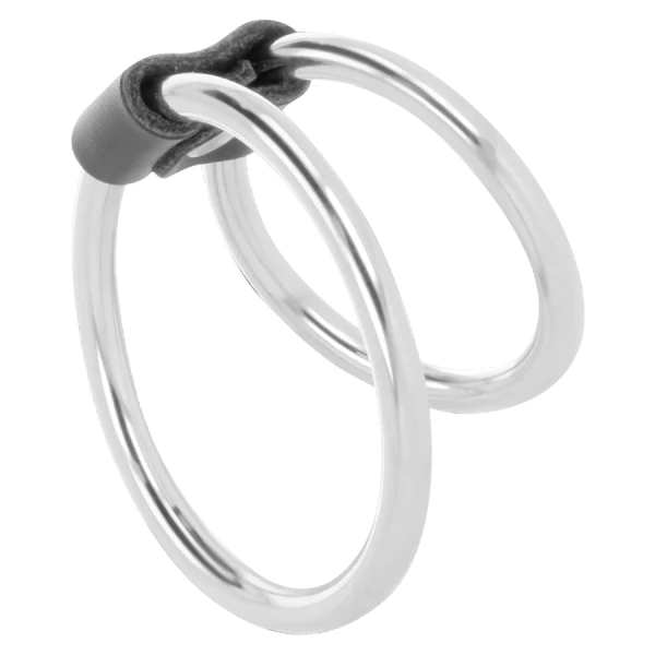 Darkness Sensations Doppelter Penisring aus nickelfreiem Metall Darkness Sensations Doppelter Penisring aus nickelfreiem Metall