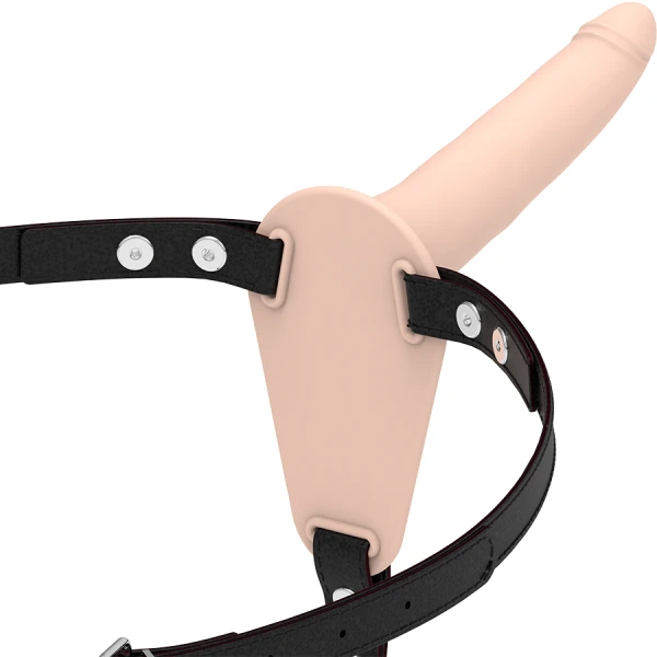 Fetish Submissive Harness Silicone-Strap-On 15 cm huidskleur