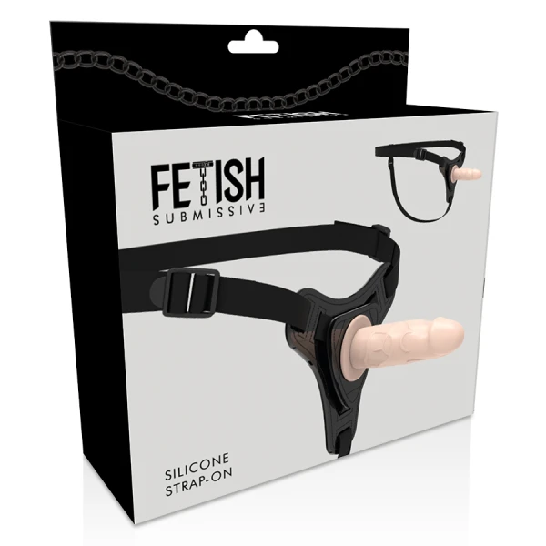 Fetish Submissive Harness Silikon-Strap-On 12,5 cm