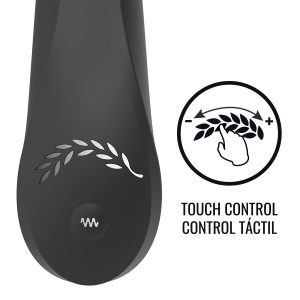Black&silver Kean Vibrator met Touch-bediening, 204 x 38 mm Black&silver Kean Vibrator met Touch-bediening, 204 x 38 mm - Afbeelding 2