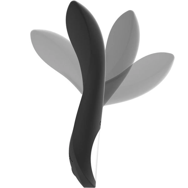 Black&silver Kean Vibrator met Touch-bediening, 204 x 38 mm