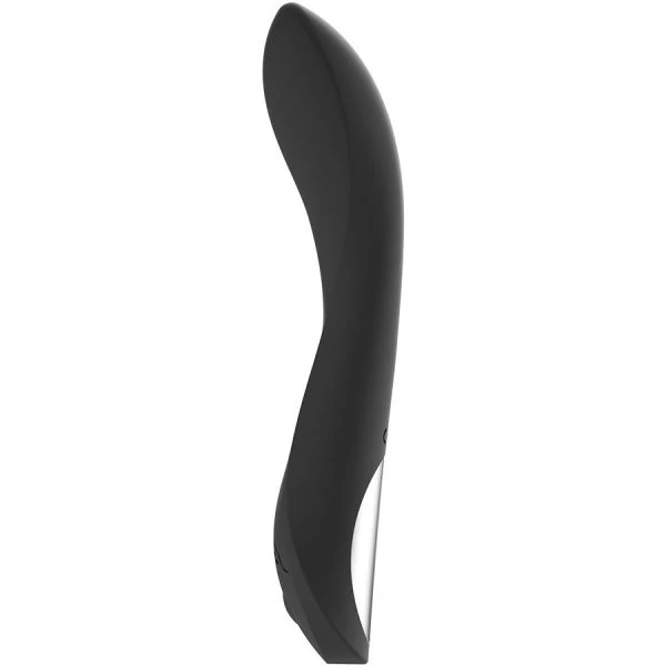 Black&silver Kean Vibrator met Touch-bediening, 204 x 38 mm