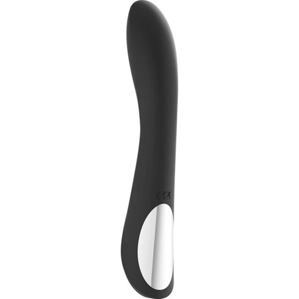 Black&silver Kean Vibrator met Touch-bediening, 204 x 38 mm