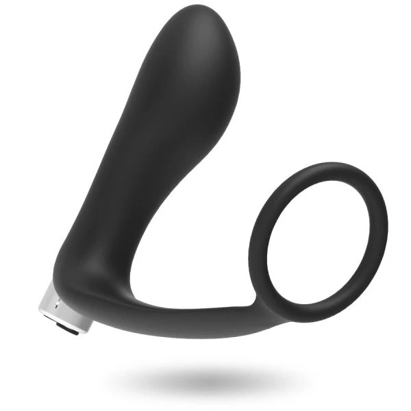 Addicted Toys Prostatische Vibrator oplaadbaar van medisch siliconen, zwart Addicted Toys Prostatische Vibrator oplaadbaar van medisch siliconen, zwart