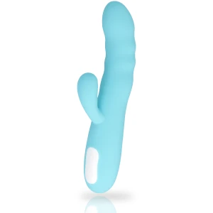 MIA Eiffel Turquoise Blau Draaivibrator met Clitorisstimulator