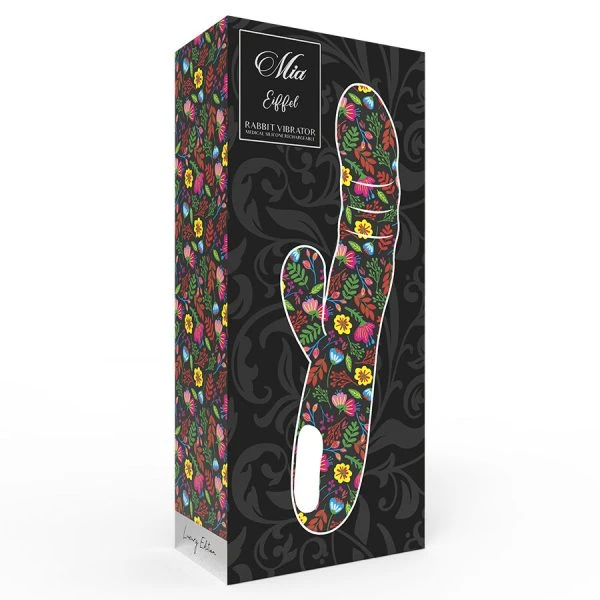 MIA Eiffel Turquoise Blau Draaivibrator met Clitorisstimulator