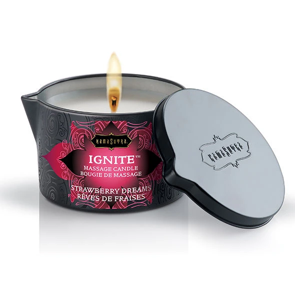 Kamasutra Cosmetics Massagekerze Strawberry Dreams