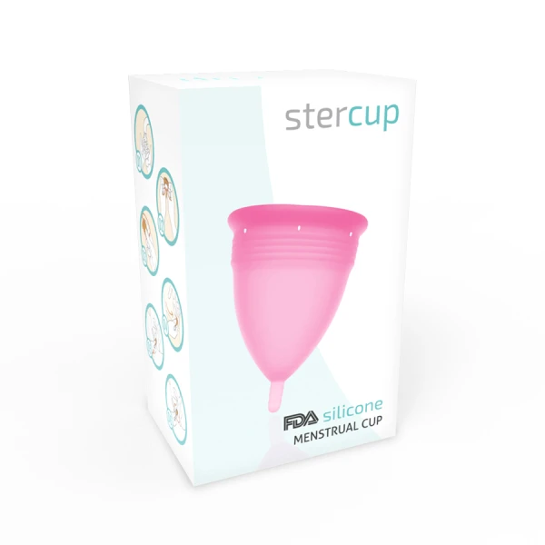 Stercup Menstrual Cup made of FDA Silicone Size S pink