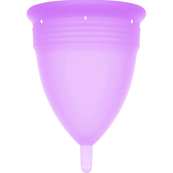Stercup Menstruatiecup van FDA-siliconen in lila maat S