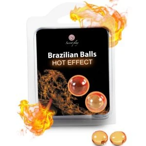 Secretplay Cosmetic Braziliaanse ballen met warmte-effect, 2 stuks